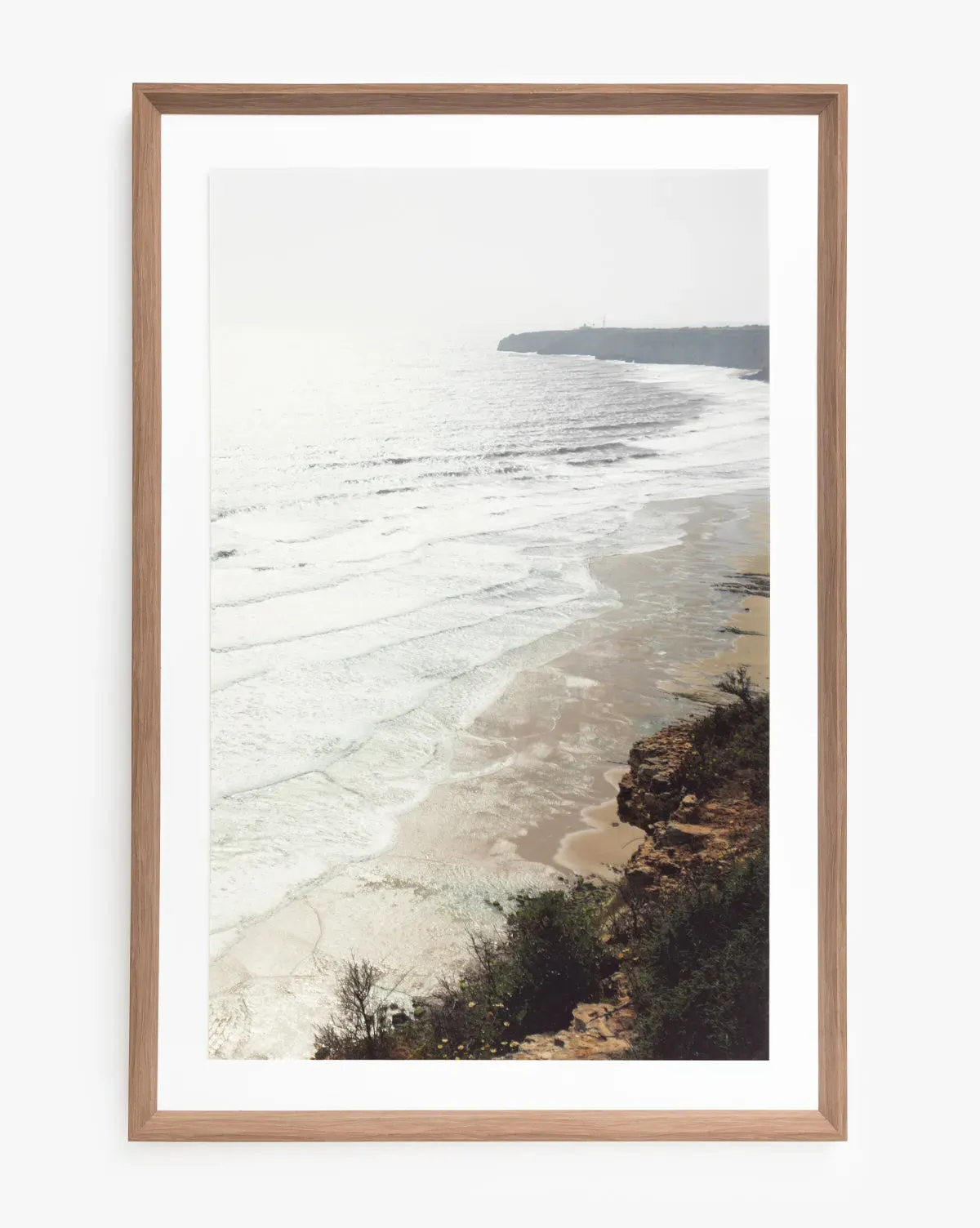 Shimmer of Wave Framed Giclee Print - Natural Wood product