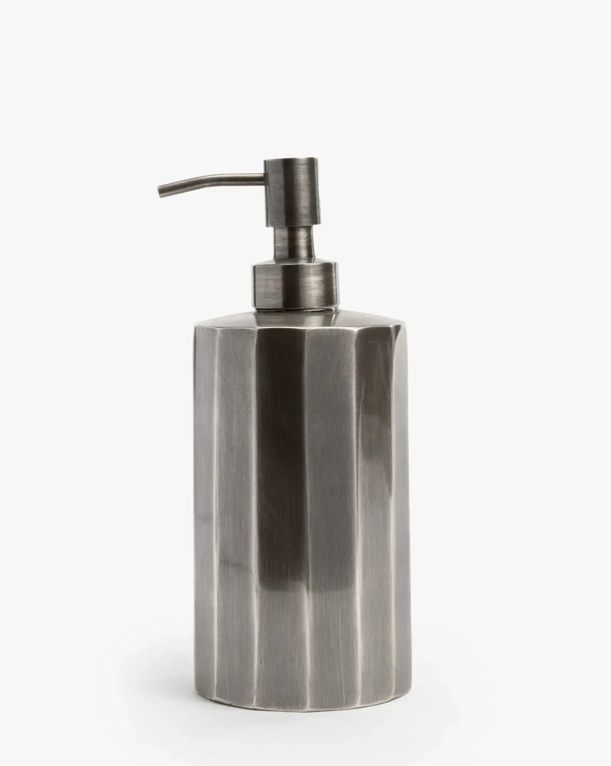 Simone Metal Soap Dispenser - Antique Silver, Stainless Steel product
