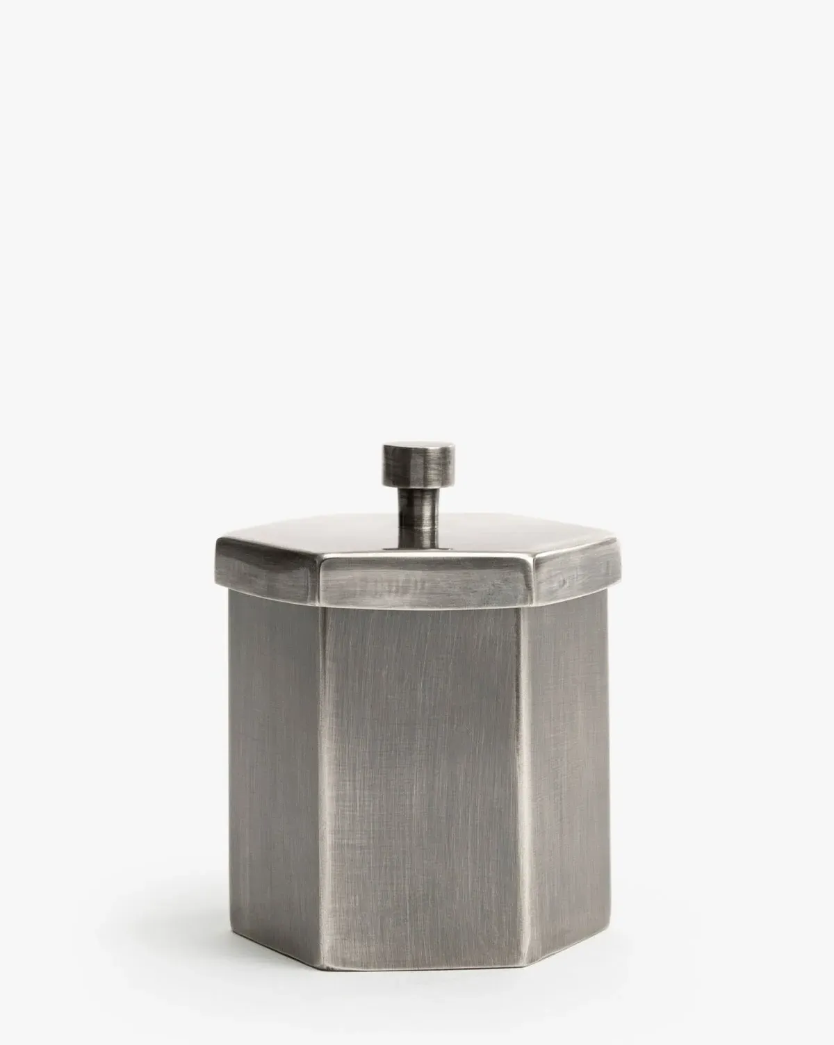 Simone Small Metal Canister - Dark Antique Silver, Stainless Steel product