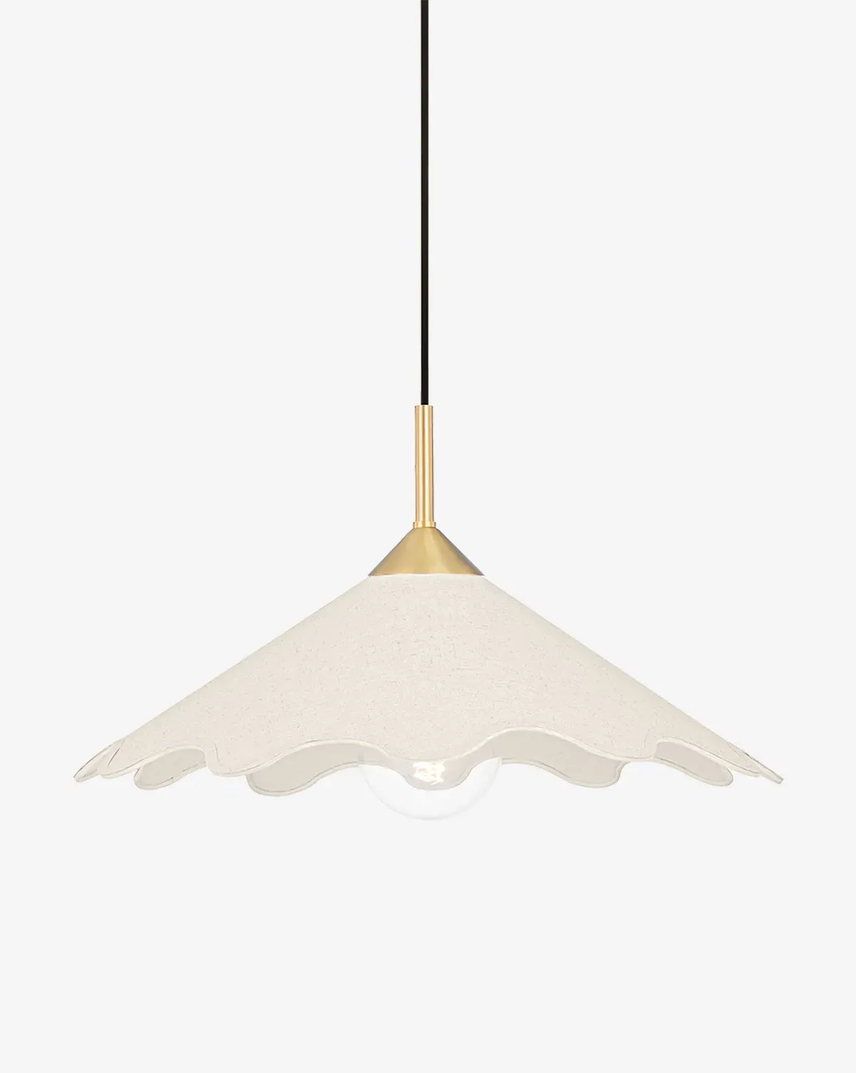 Sodsai Pendant Light - Linen, Brass product
