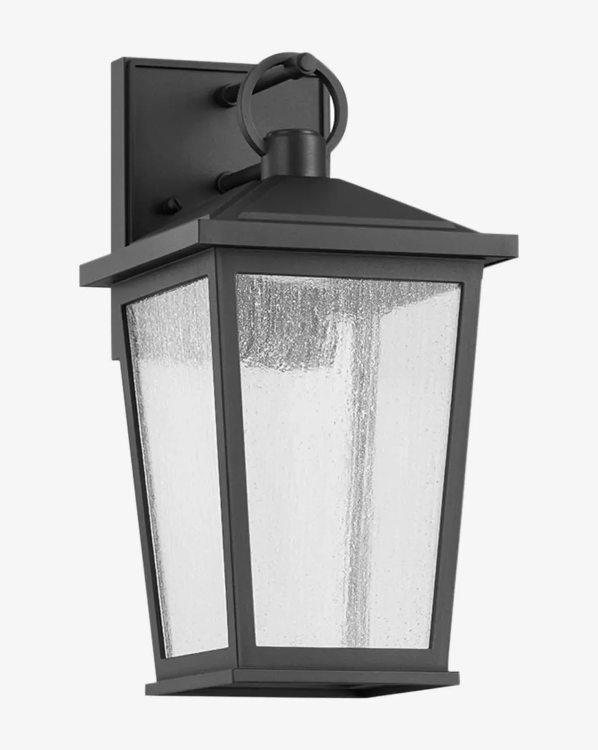Soren Frosted Small Indoor/Outdoor Wall Sconce - Black product