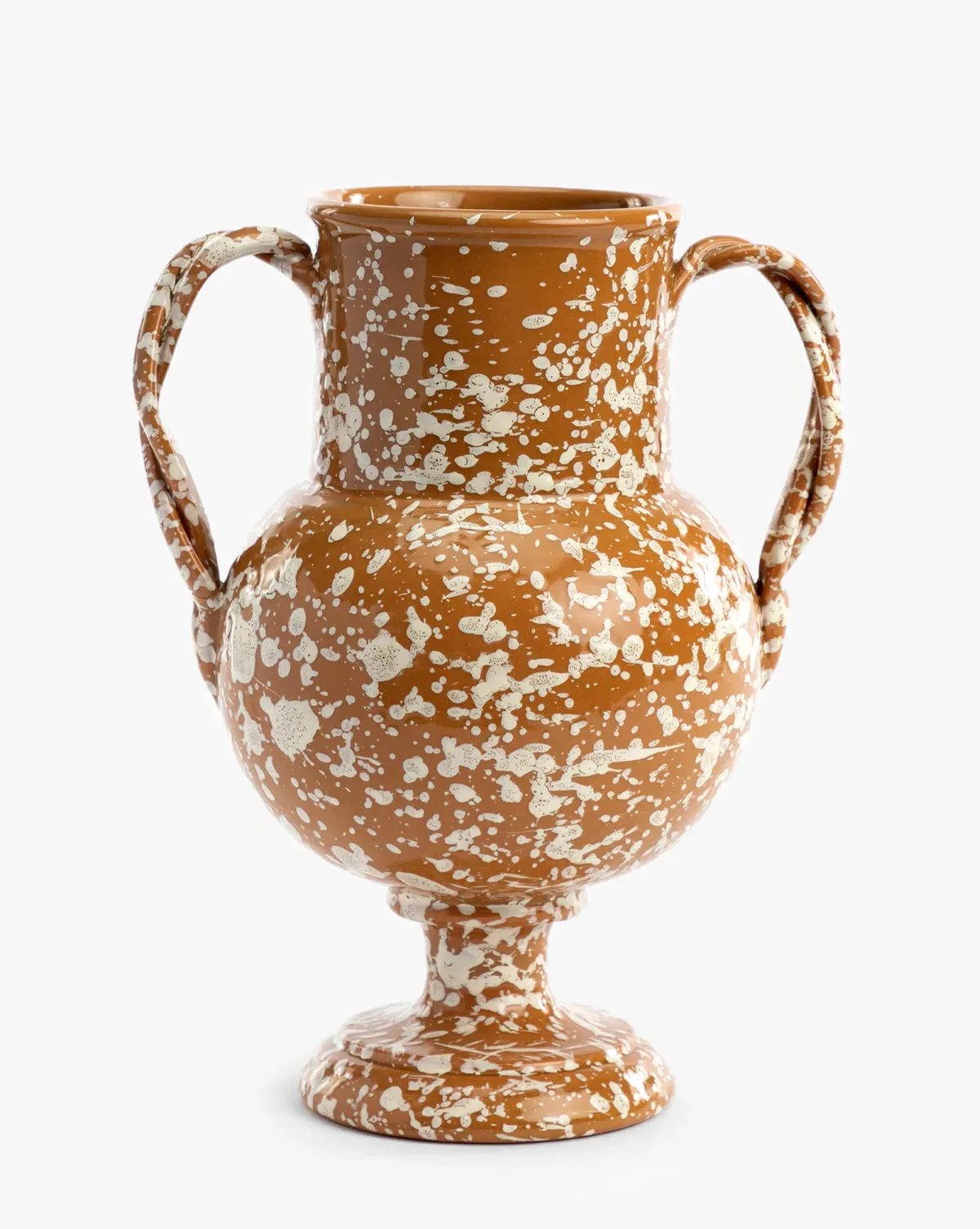 Splatter Verona Vase - Terracotta, Cream product
