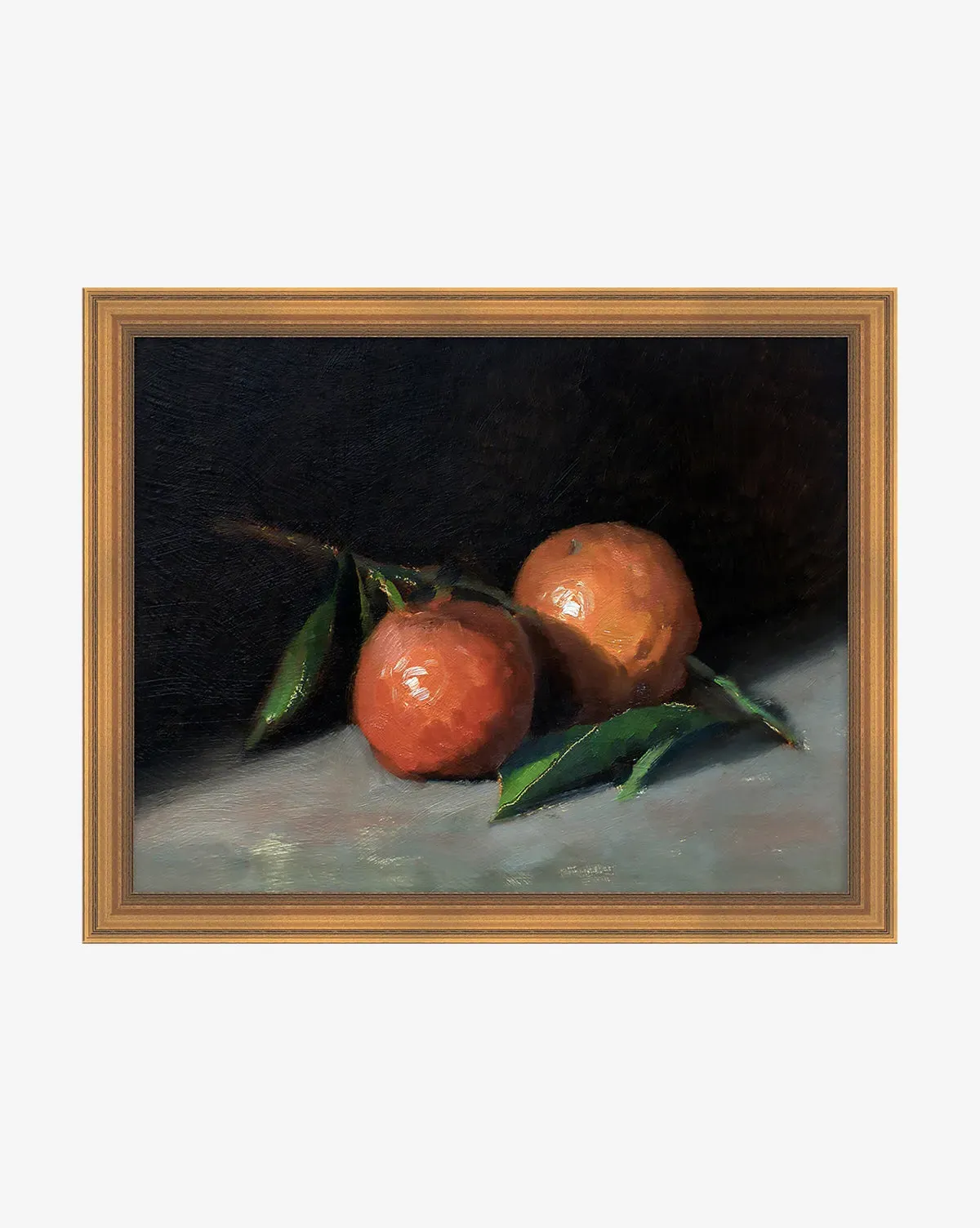 Still Life with Oranges Framed Wall Art - Black product