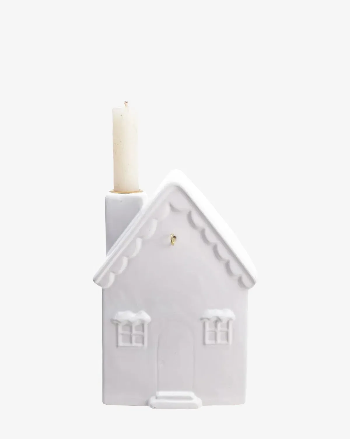 Stoneware Advent Taper Holder with Brass Numbers product