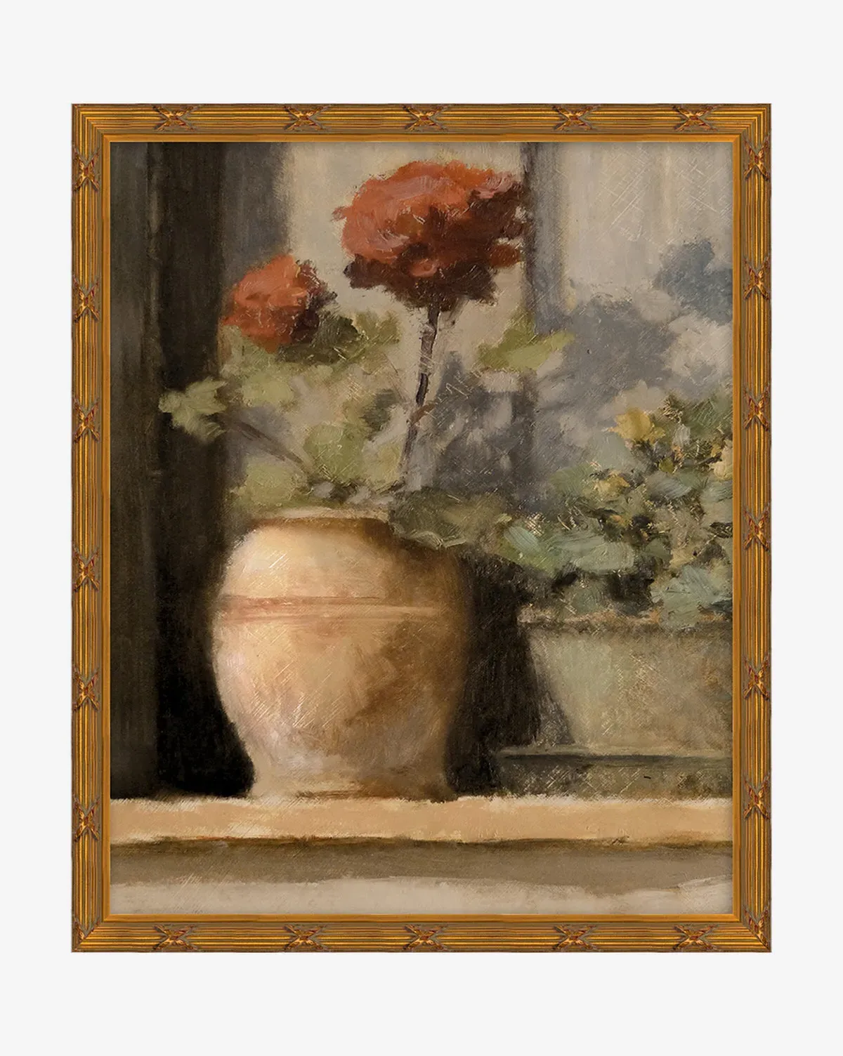 Stoop Geraniums Wall Art product