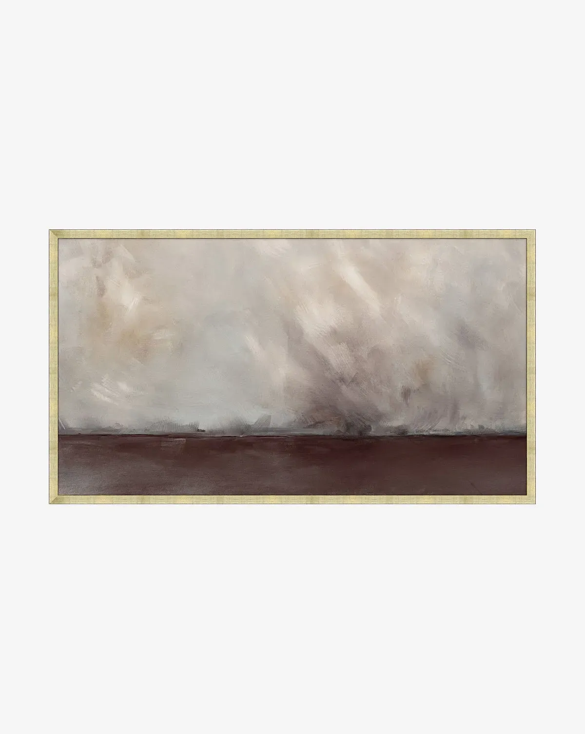 Stormy Expanse Giclee Canvas Print - Brown, Silver product