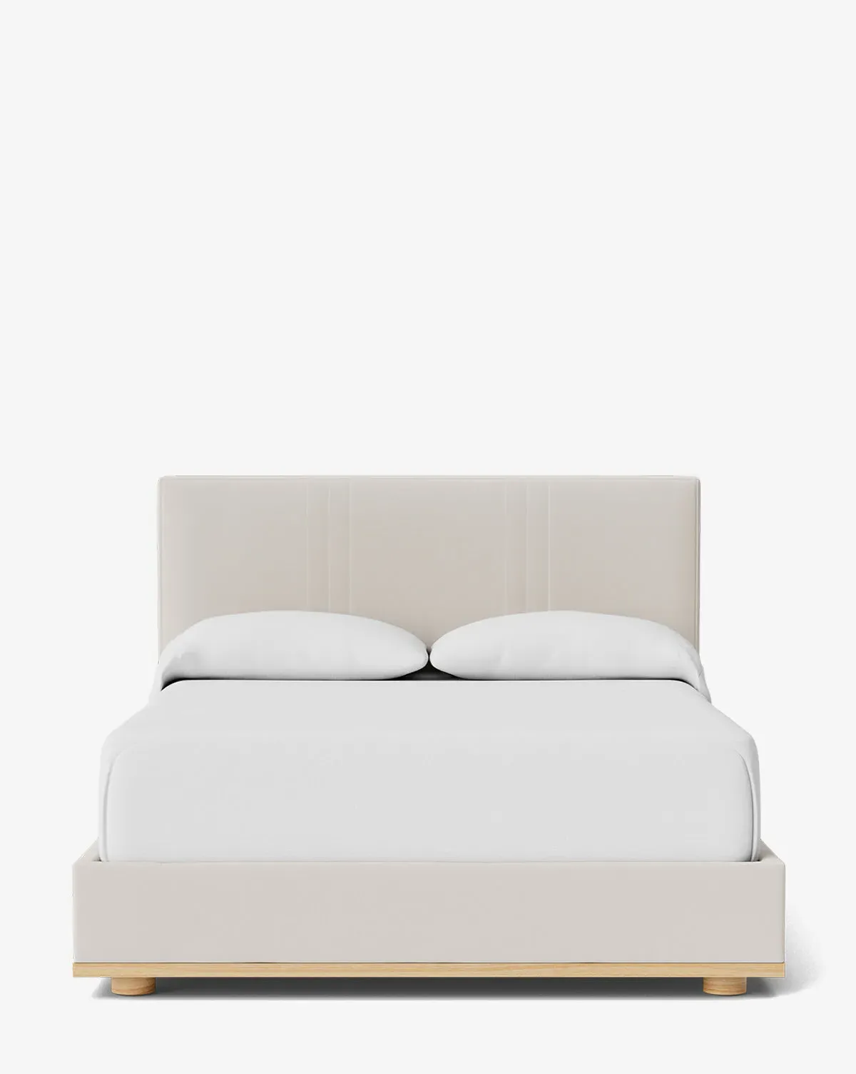 Taylor Pleated Queen Size Bed - Blanc, Crypton product