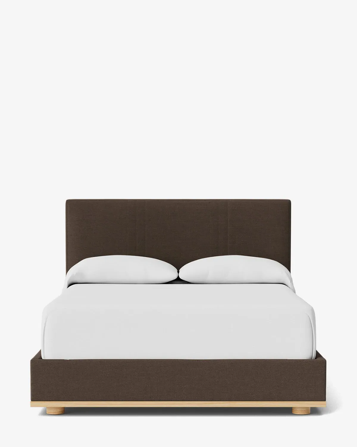 Taylor Pleated Queen Size Bed - Coffee, Crypton product
