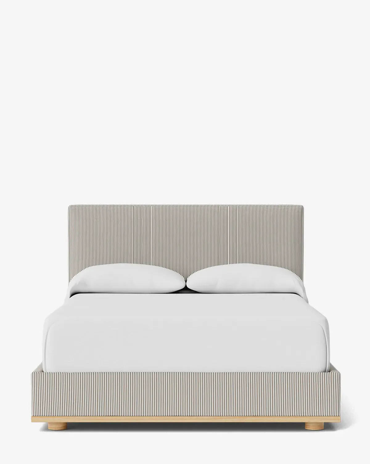Taylor Pleated Queen Size Bed Frame - Iron, Perennials Fabric product