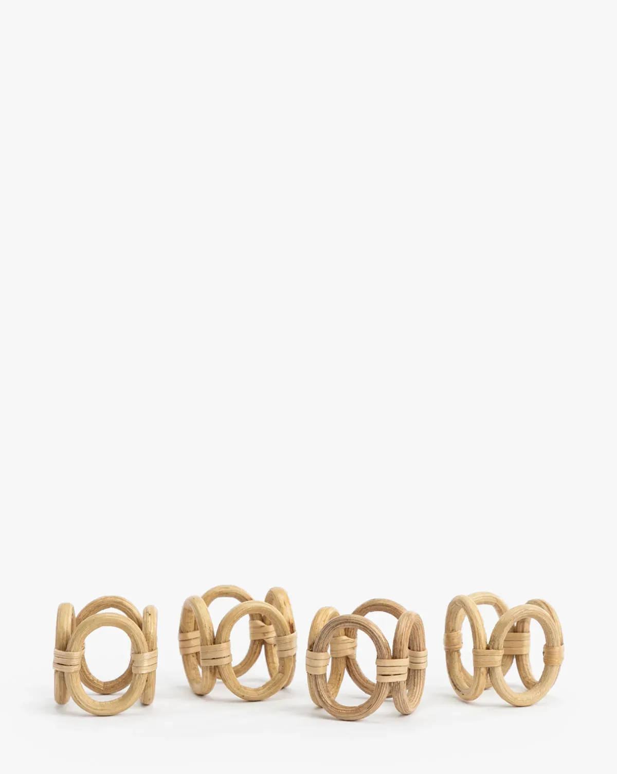 Terrace Napkin Rings Set of 4 - Rattan product
