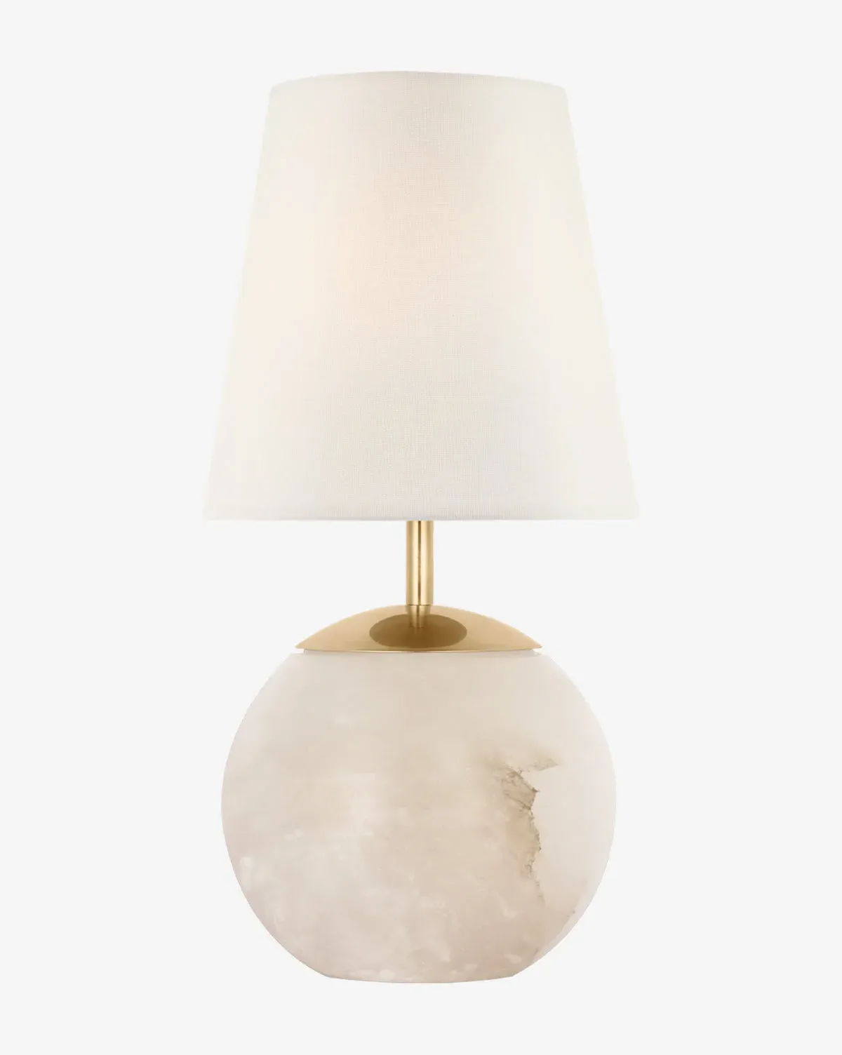 Terri 12" Cordless Accent Lamp - Alabaster, Brass product