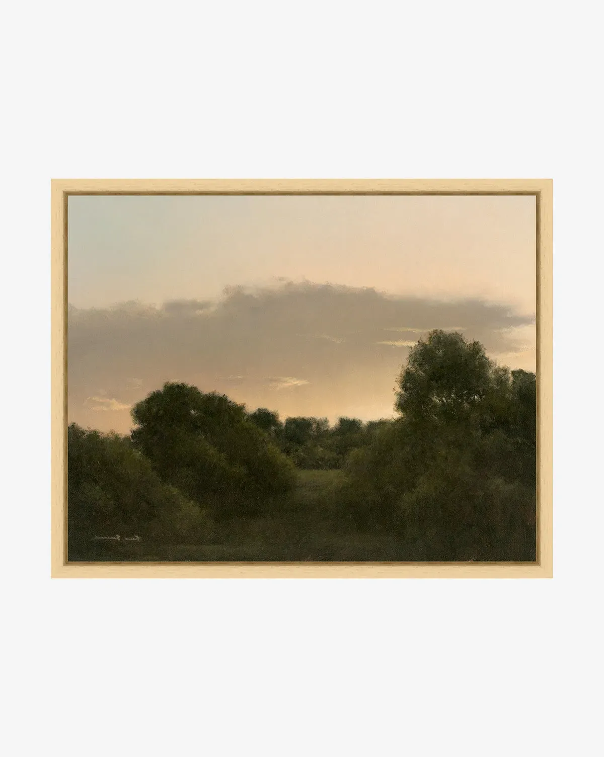 The Grove by Bruce Brainard Framed Giclee Canvas Print - Natural Wood product