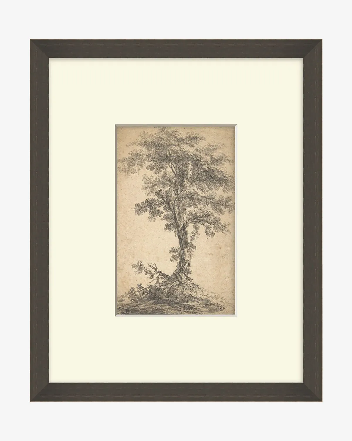 Tree on a Hilltop Framed Giclee Print - Black product