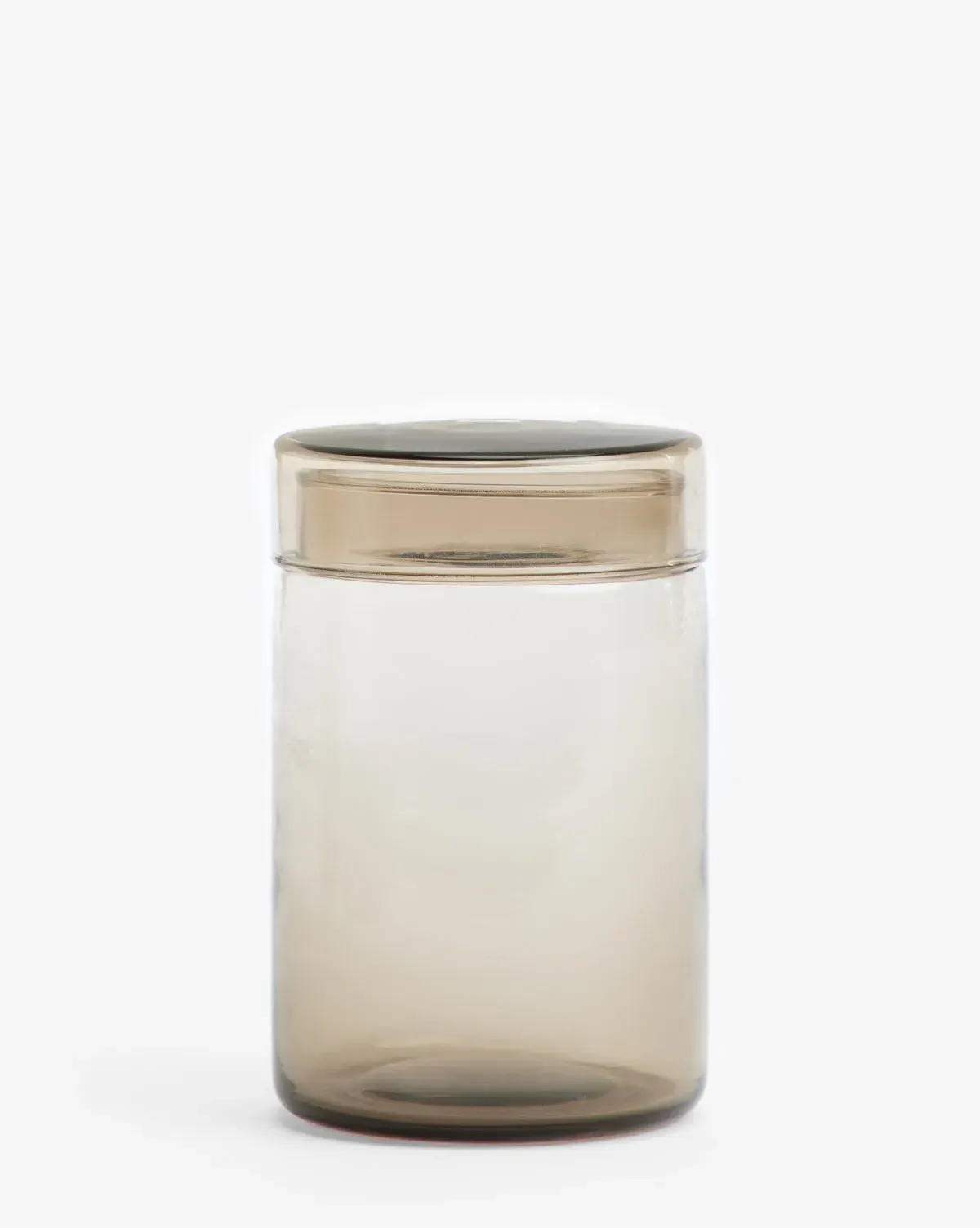 Tristan Small Glass Canister - Taupe product