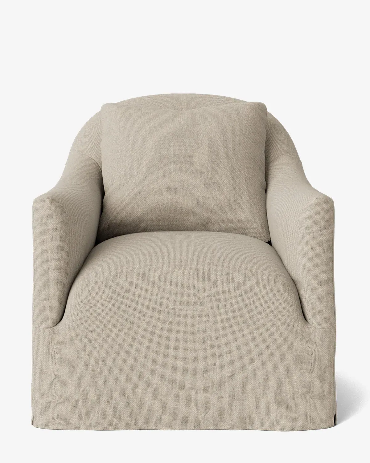 Trudeaux Slipcover Swivel Chair - Husk, Woven product