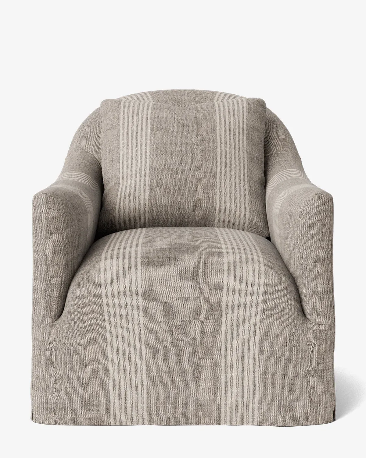 Trudeaux Slipcover Swivel Chair - Linen product