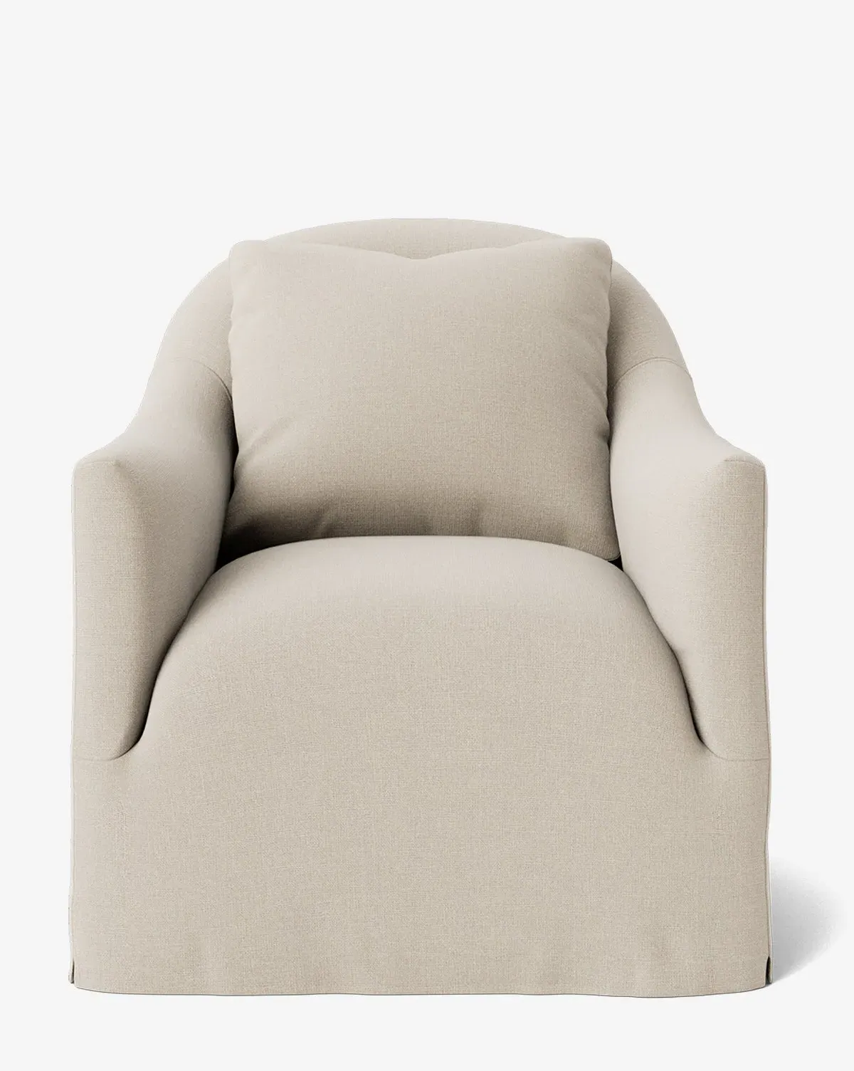 Trudeaux Slipcover Swivel Chair - Macadamia Linen product