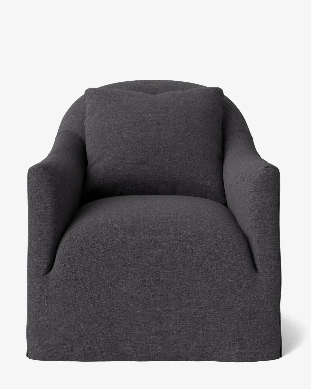Trudeaux Slipcover Swivel Chair - Slate, Crypton product