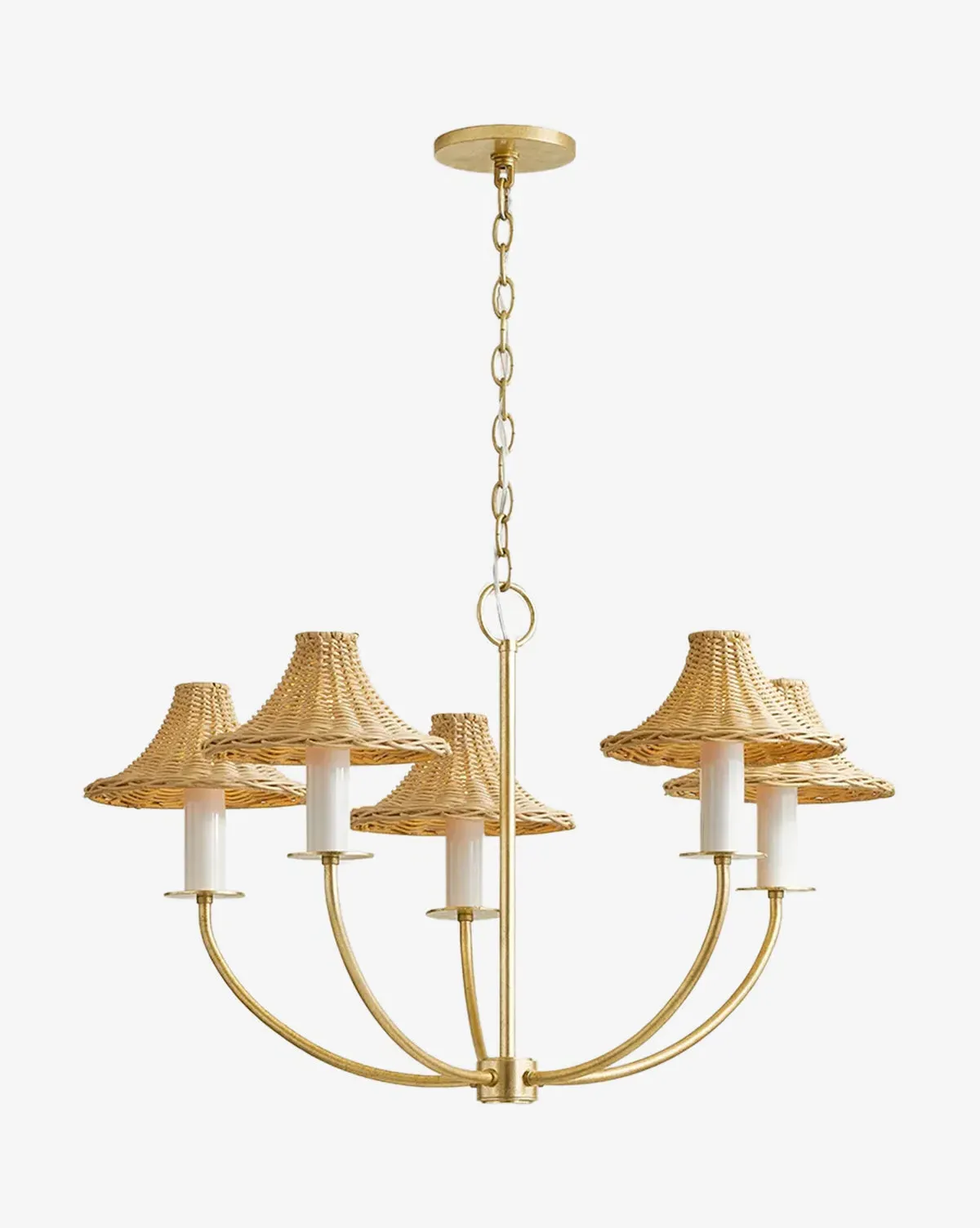 Twila Small Chandelier - Rattan product