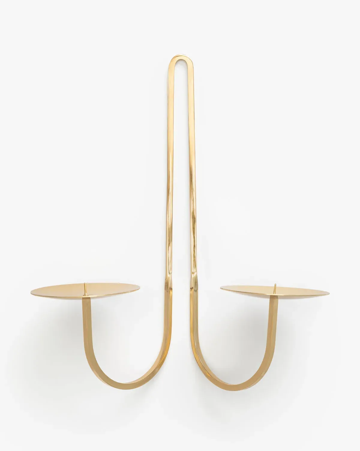 Two Arm Candle Holder - Brass product