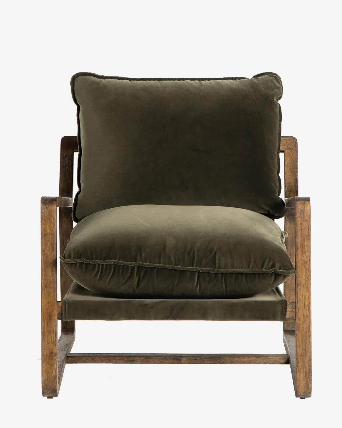 Ura Lounge Chair - Olive Green, Solid Ash product