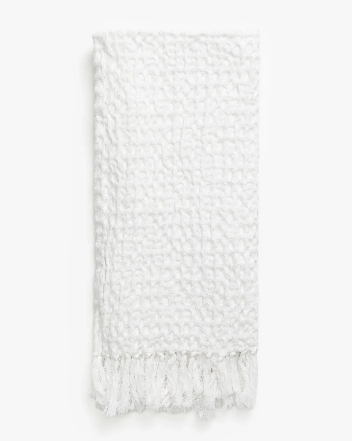 Vera Waffle Hand Towel - White, Cotton product