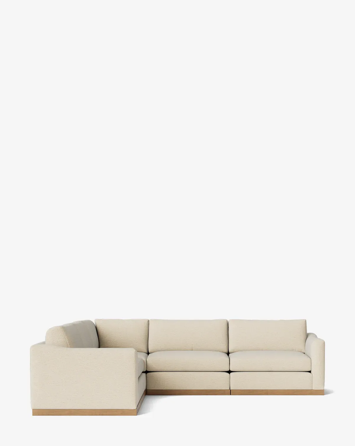 Vernon L-Shaped Sectional Sofa - Parchment, Crypton Fabric product