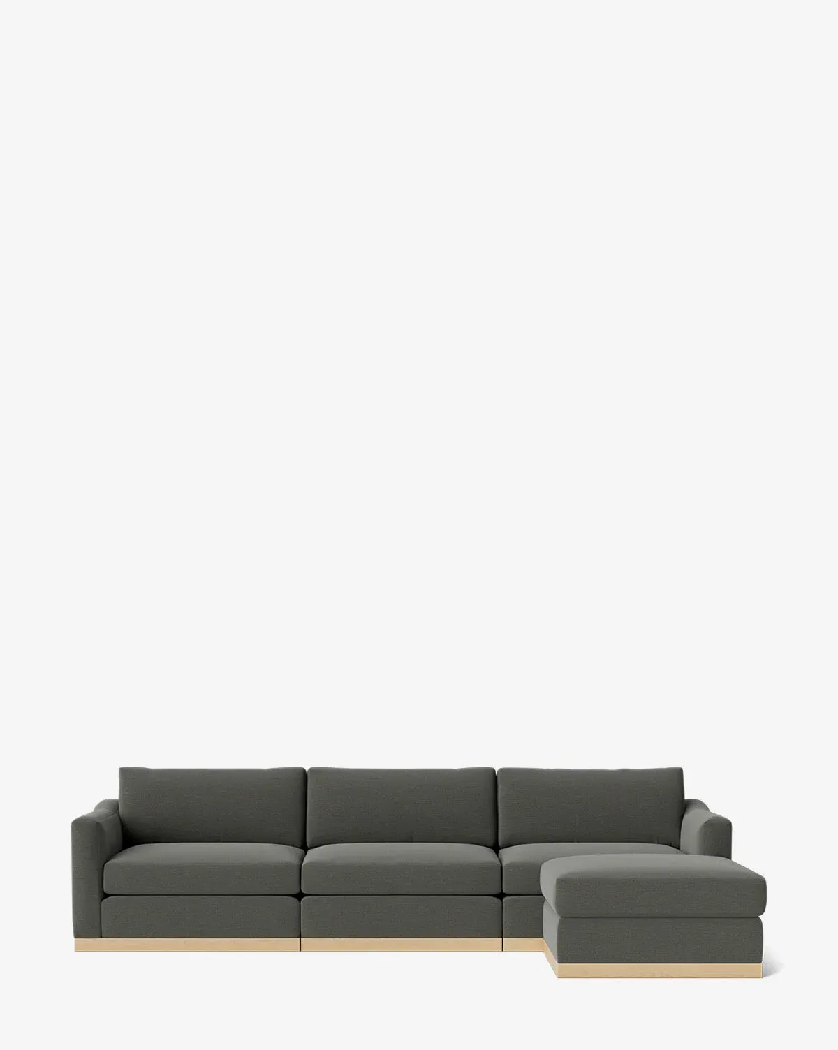 Vernon Left Chaise Modular Sofa with Ottoman - Midnight, Crypton product