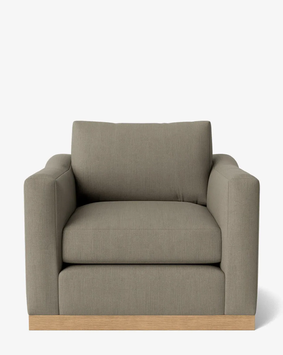 Vernon Lounge Chair - Cement, Belgian Linen product