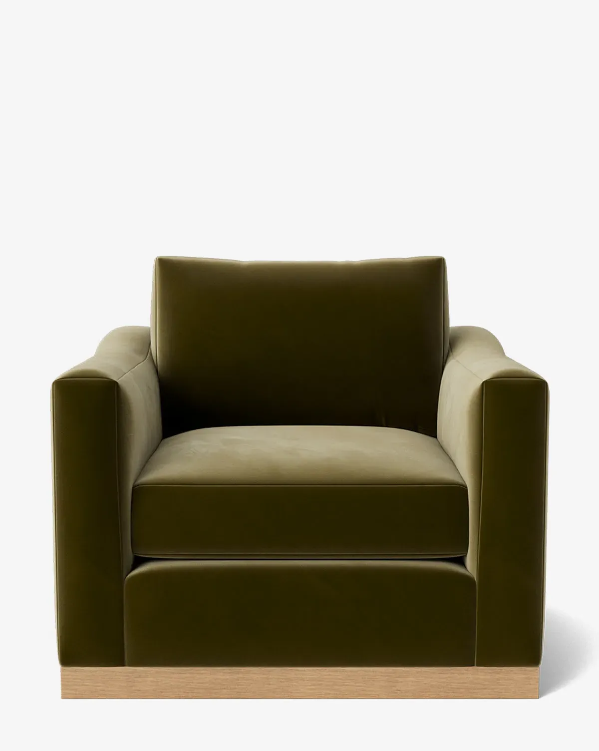 Vernon Lounge Chair - Olive, Velvet product