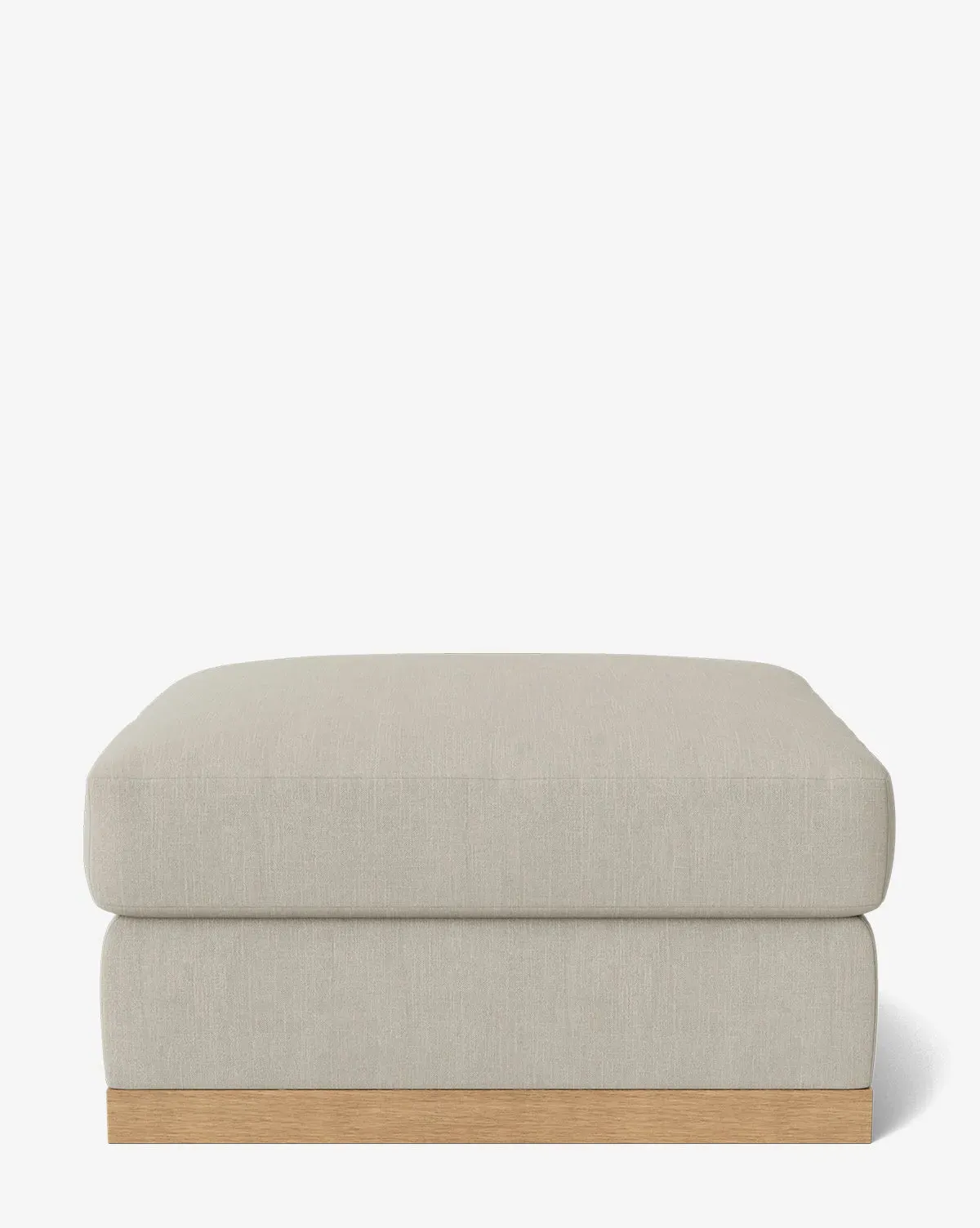 Vernon Modular Ottoman - Basalt Belgian Linen product