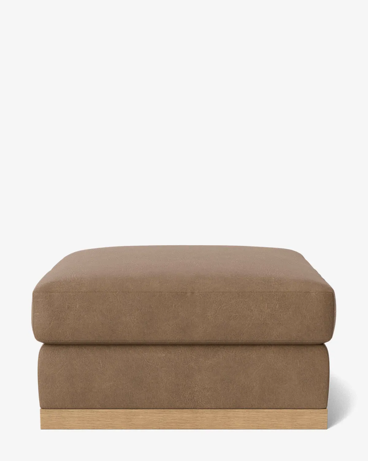 Vernon Modular Ottoman - Driftwood Leather product