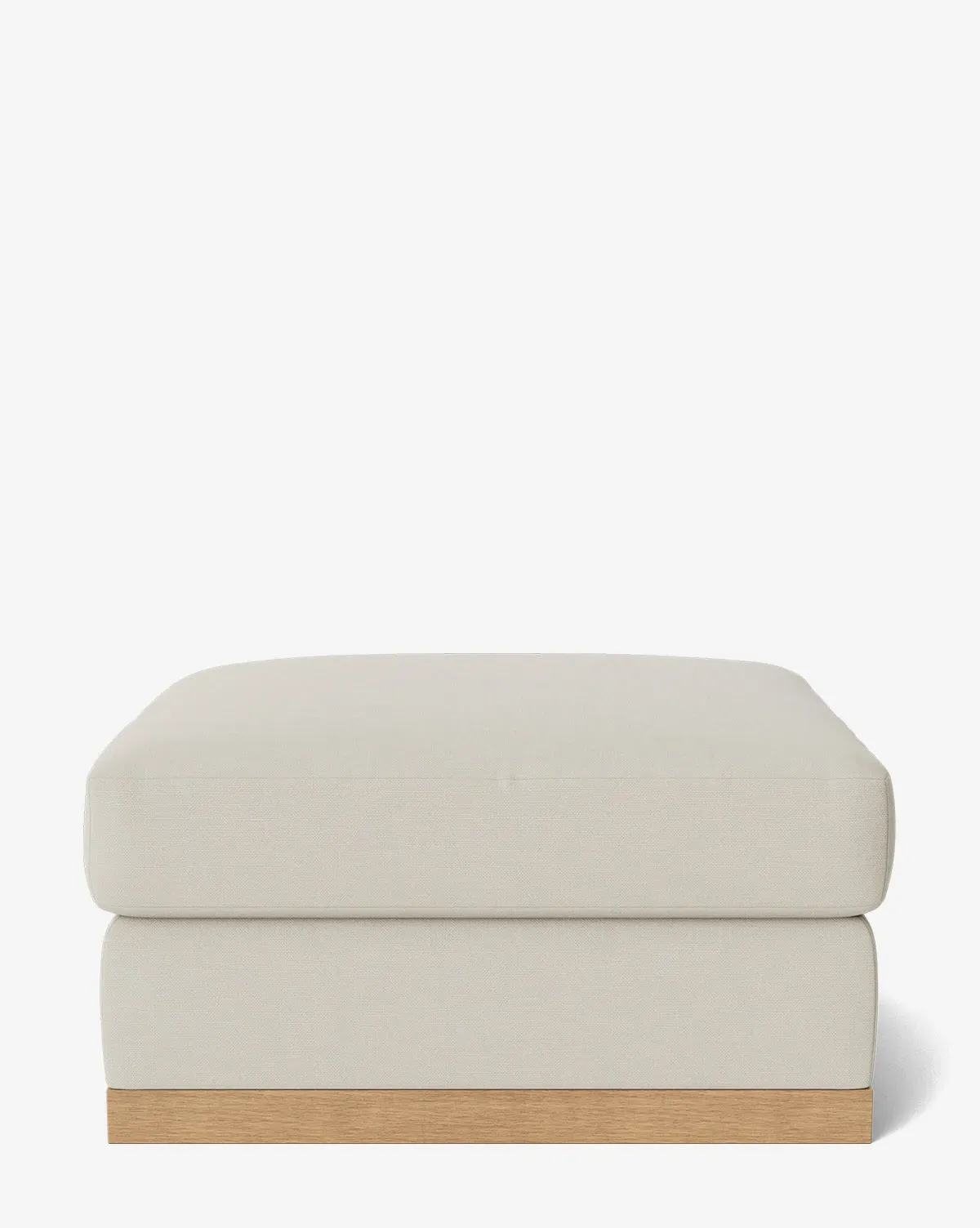 Vernon Modular Ottoman - Egret, Perennials Fabric product