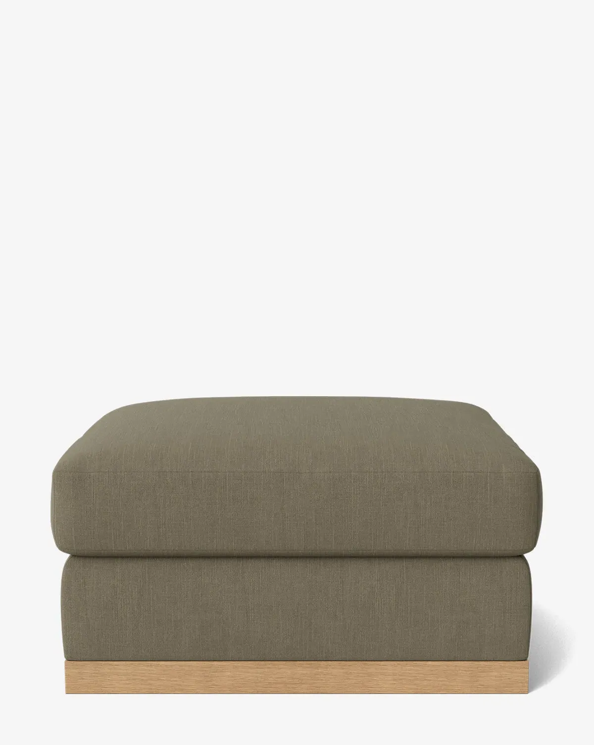 Vernon Modular Ottoman - Khaki, Belgian Linen product
