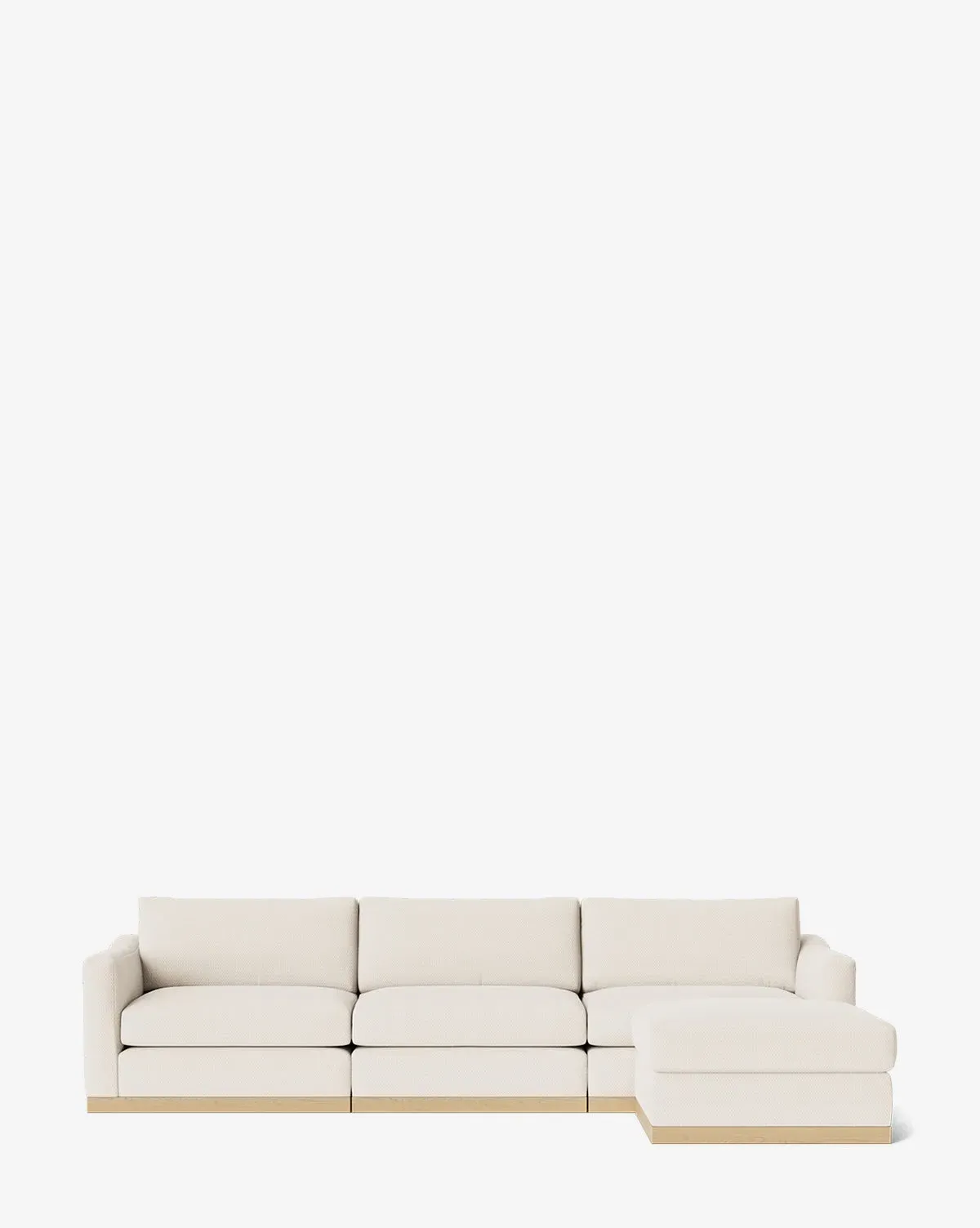 Vernon Modular Sofa with Ottoman Left Chaise - Almond, Crypton product