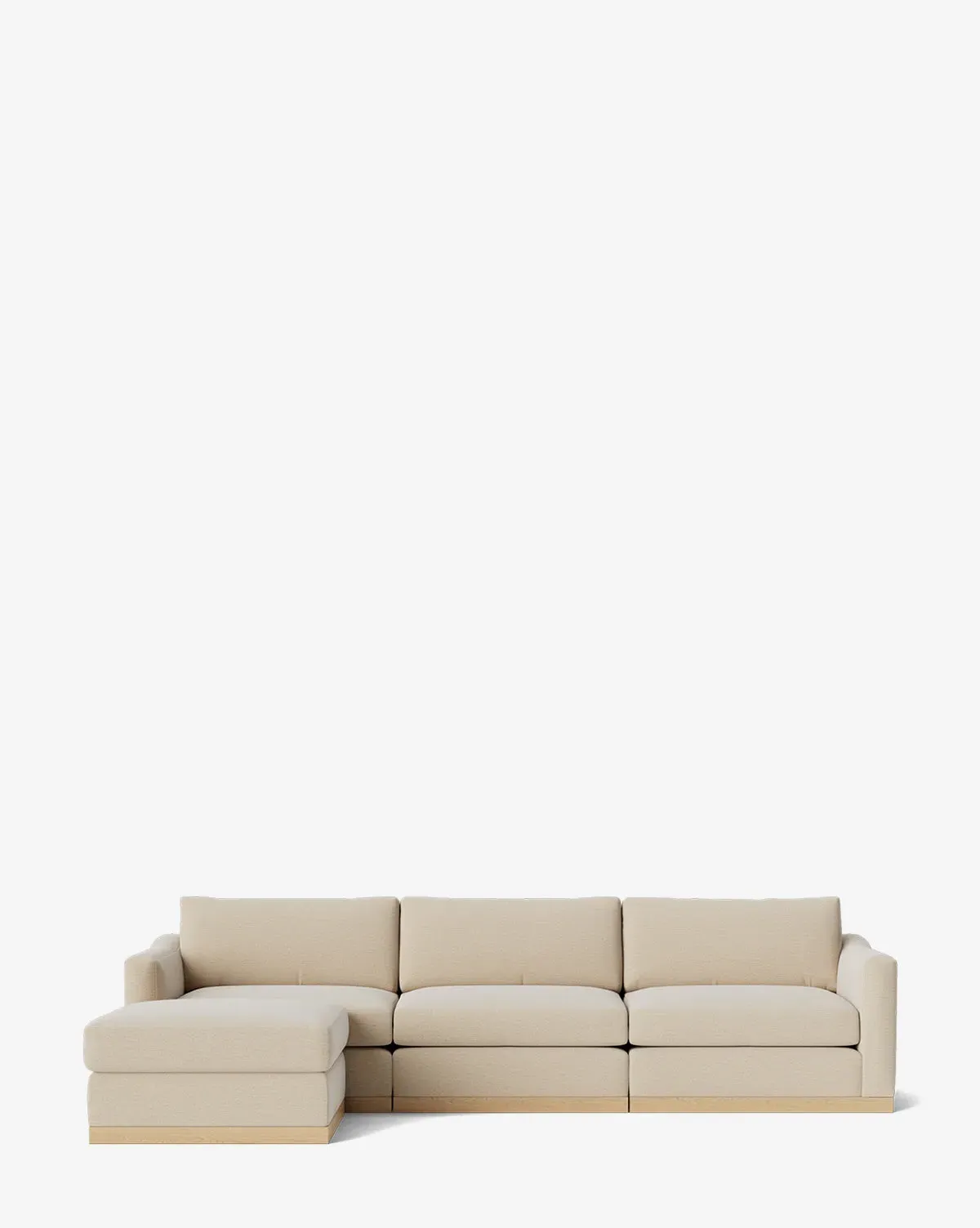 Vernon Modular Sofa with Ottoman Right Chaise - Sand, Crypton product