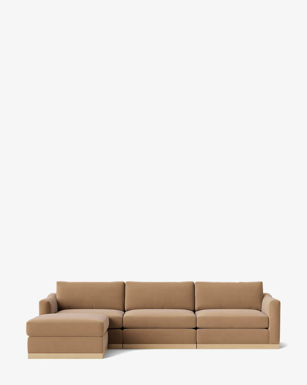Vernon Modular Sofa with Ottoman - Toffee, Velvet product
