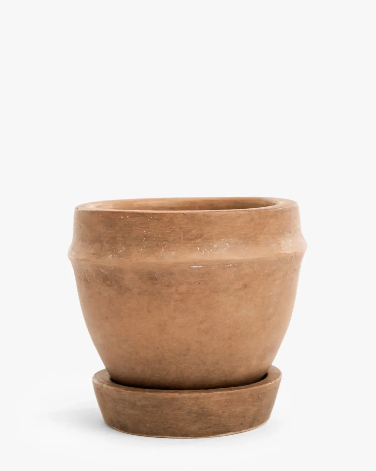 Vichy Small Planter with Saucer - Terracotta product