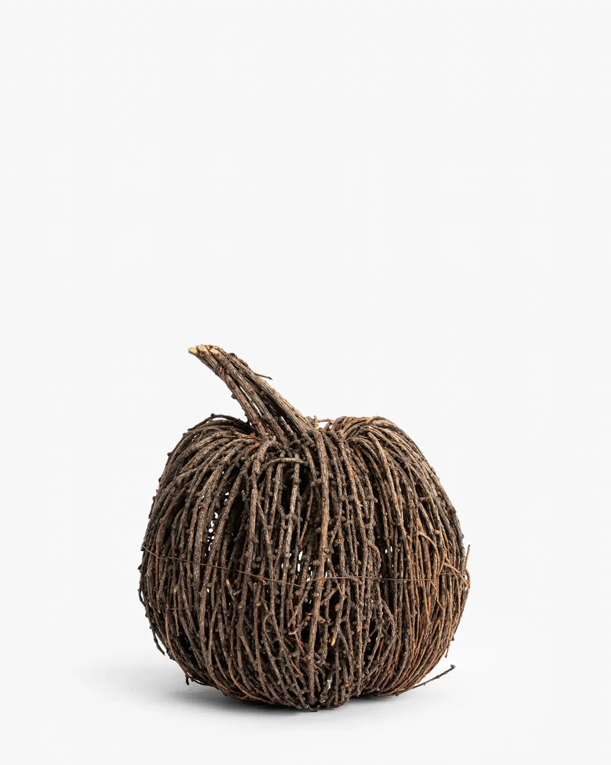 Vine Pumpkin 10.5" Decorative Accent - Woven product