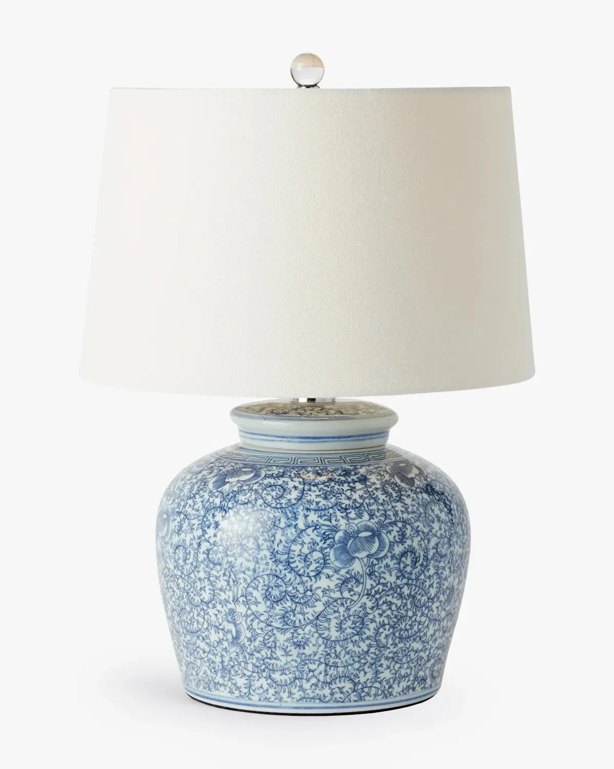 Vivian Chinoiserie Table Lamp - Blue, Porcelain product