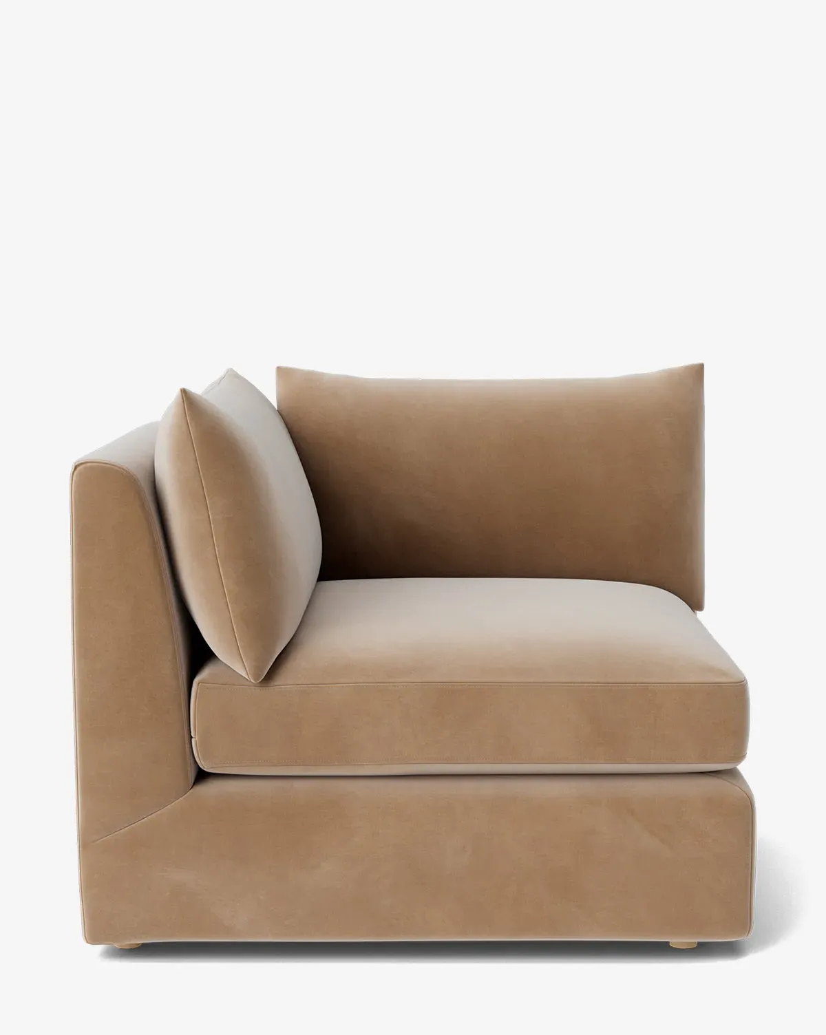 Vivienne Corner Sofa - Fawn, Velvet product