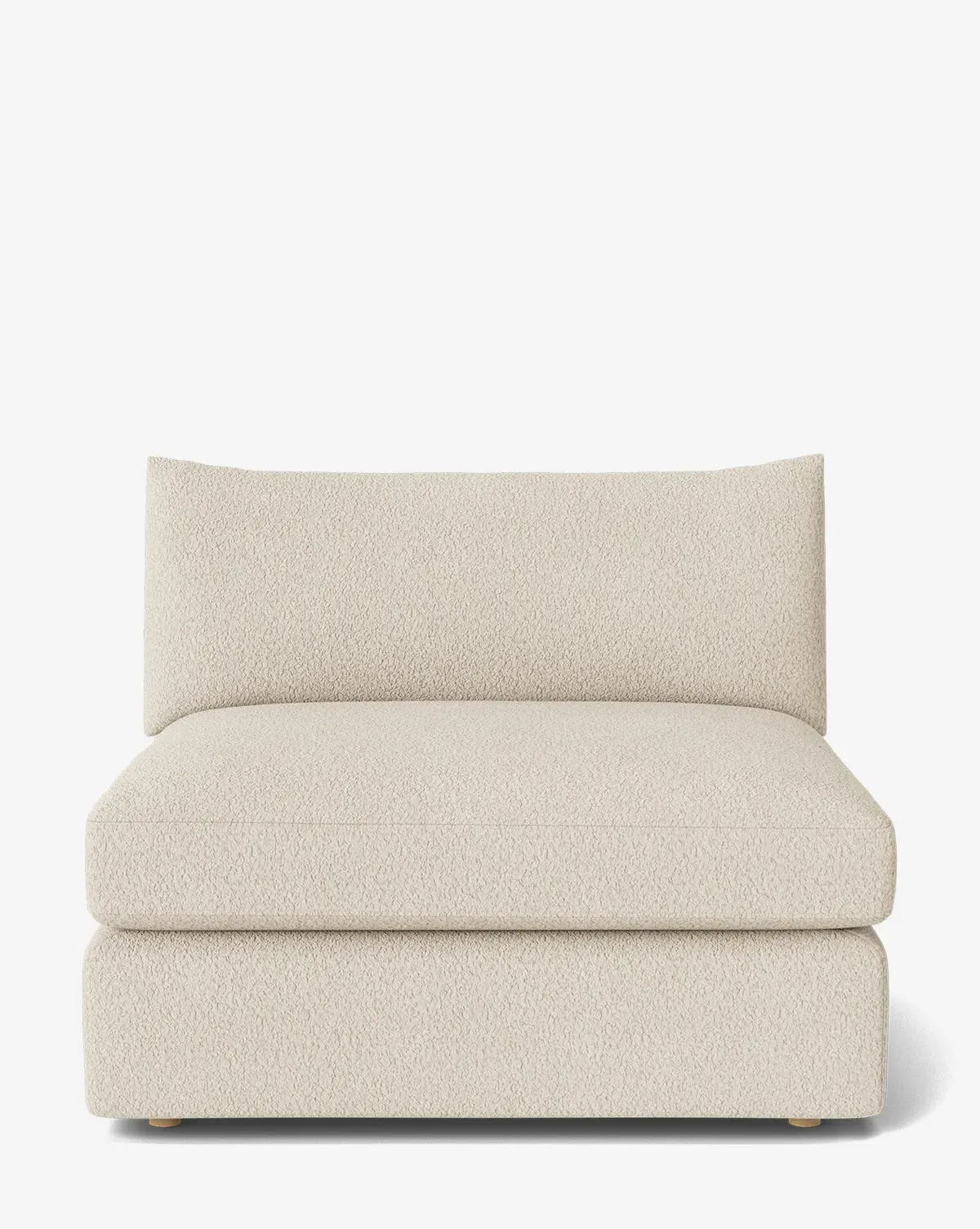 Vivienne Modular Armless Chair - Beige, Boucle product