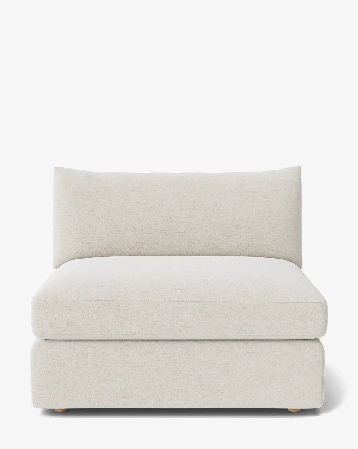 Vivienne Modular Armless Sofa - Alabaster, Crypton product