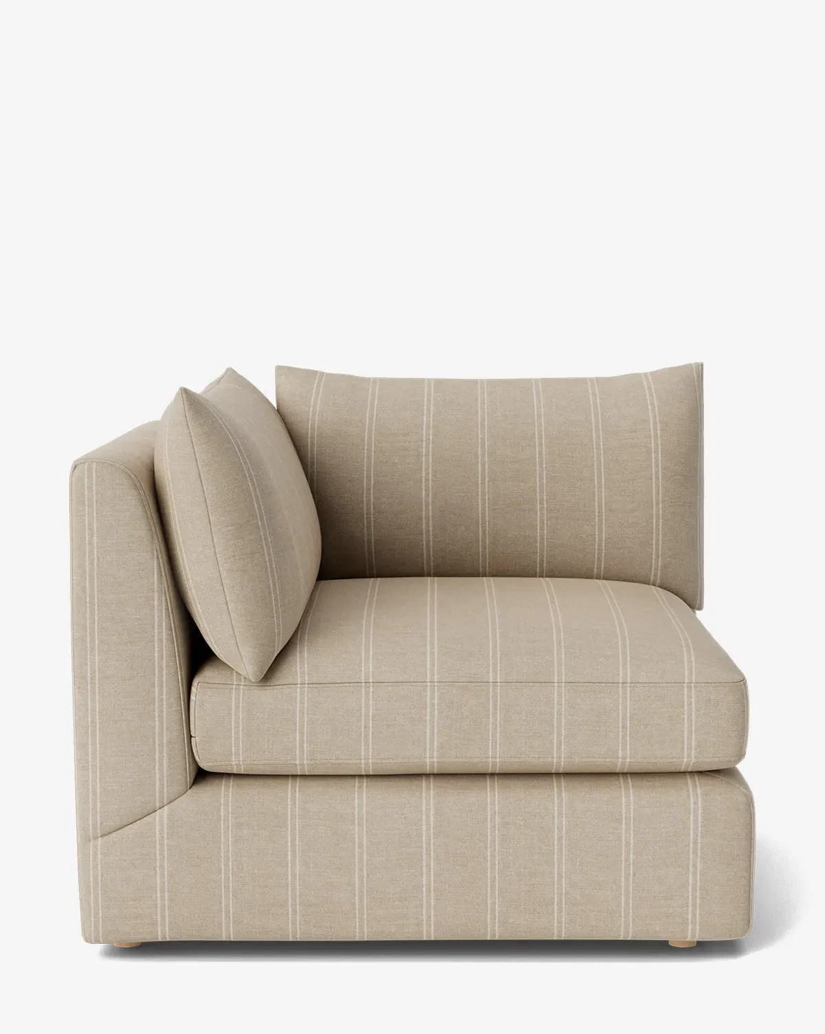 Vivienne Modular Corner Sofa - Oatmeal Stripe, Linen product