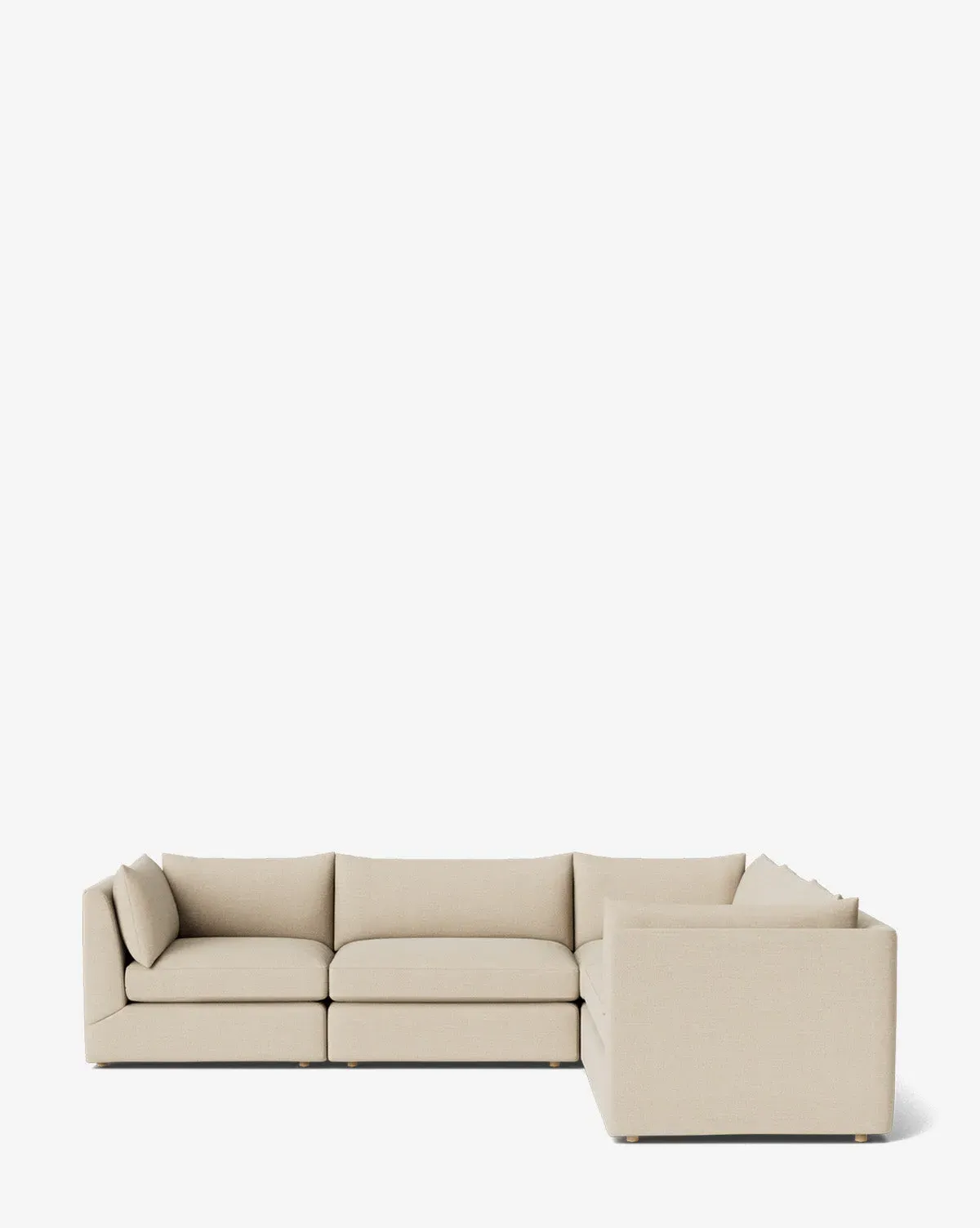 Vivienne Modular L-Shaped Sectional Sofa - Bisque, Linen product