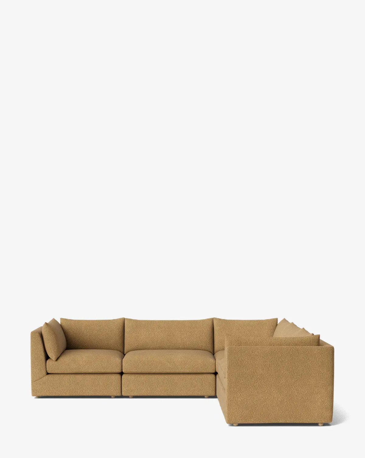 Vivienne Modular L-Shaped Sectional Sofa - Caramel, Boucle product