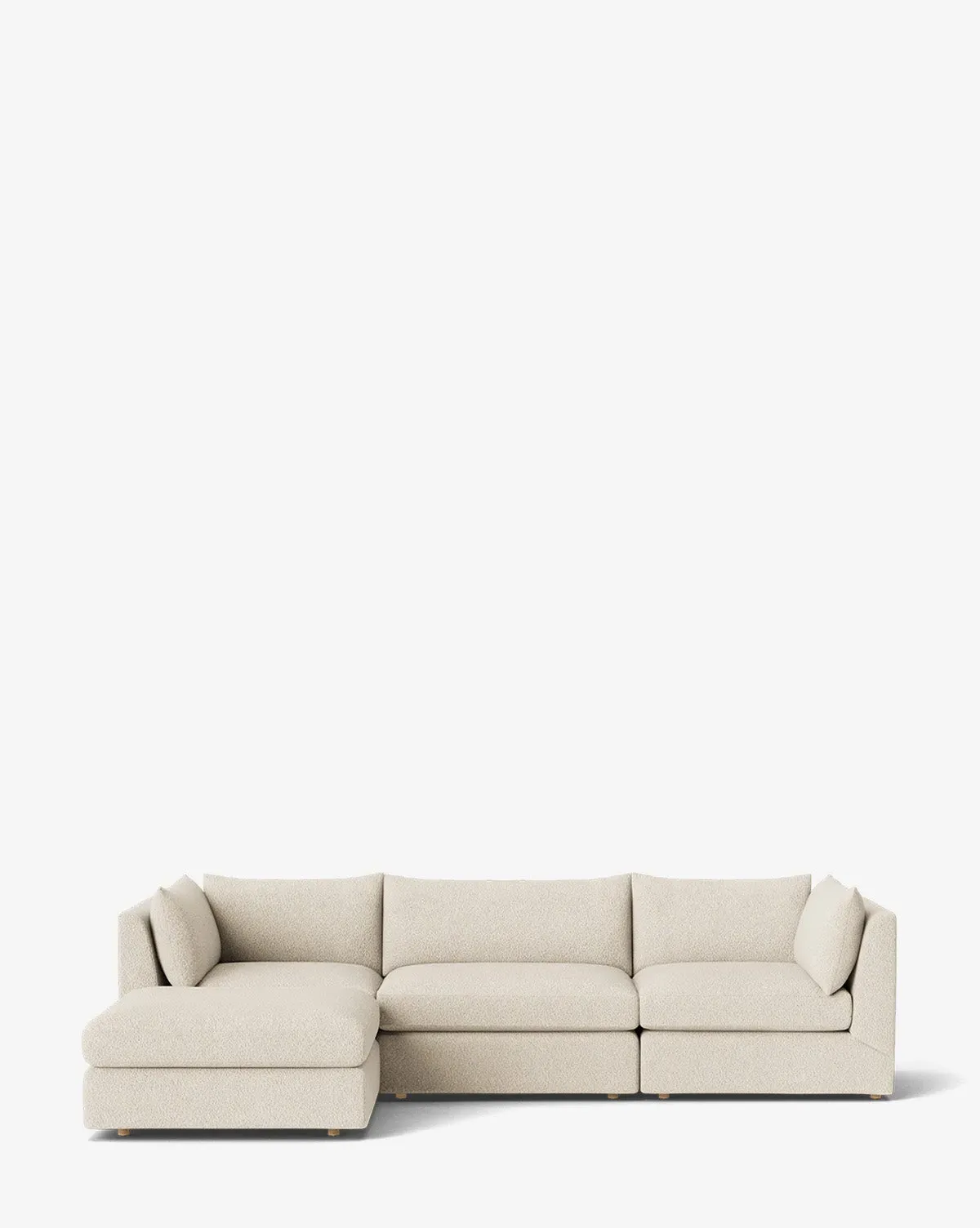Vivienne Modular Sofa with Ottoman - Beige, Boucle product