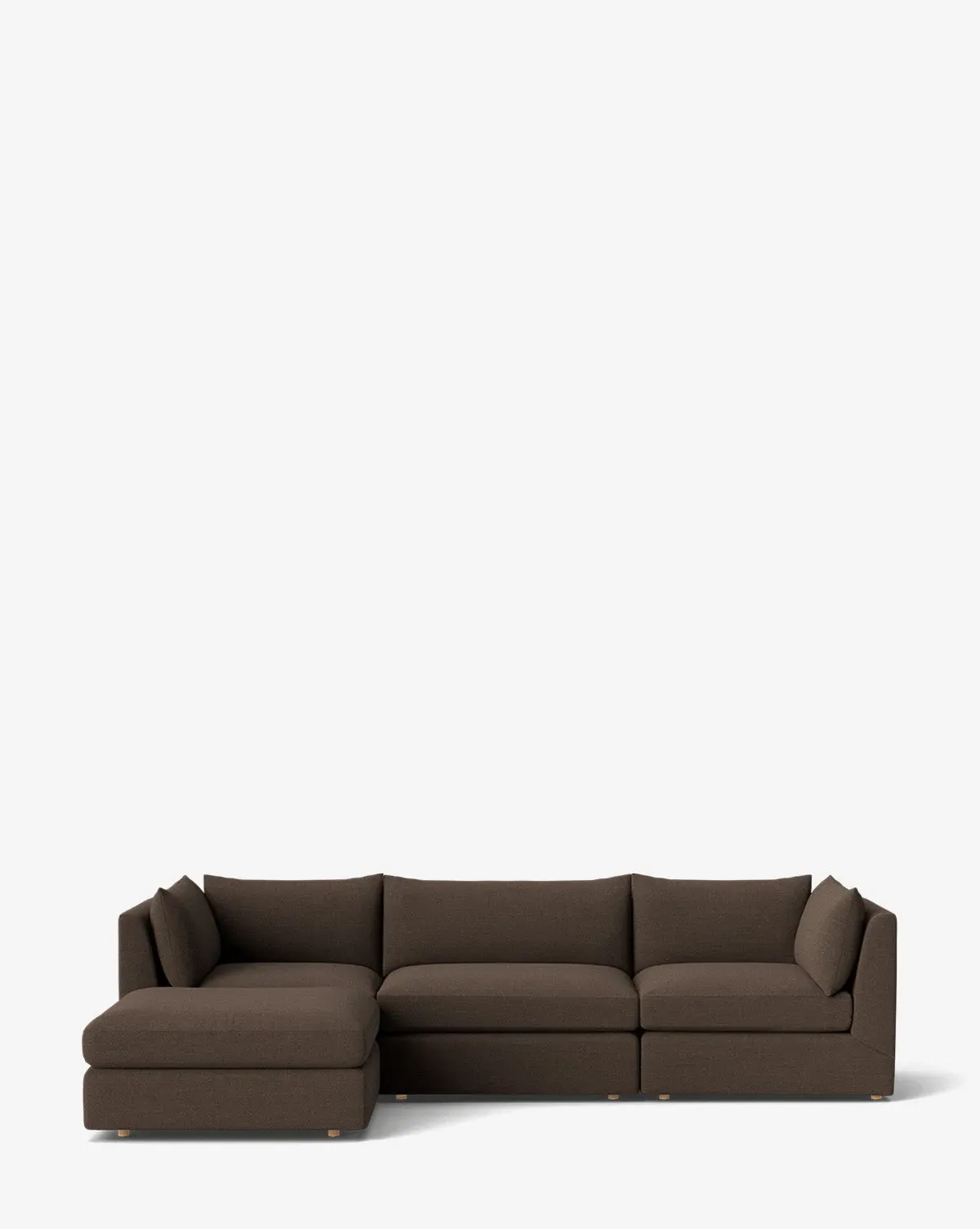 Vivienne Modular Sofa with Ottoman - Coffee, Crypton product