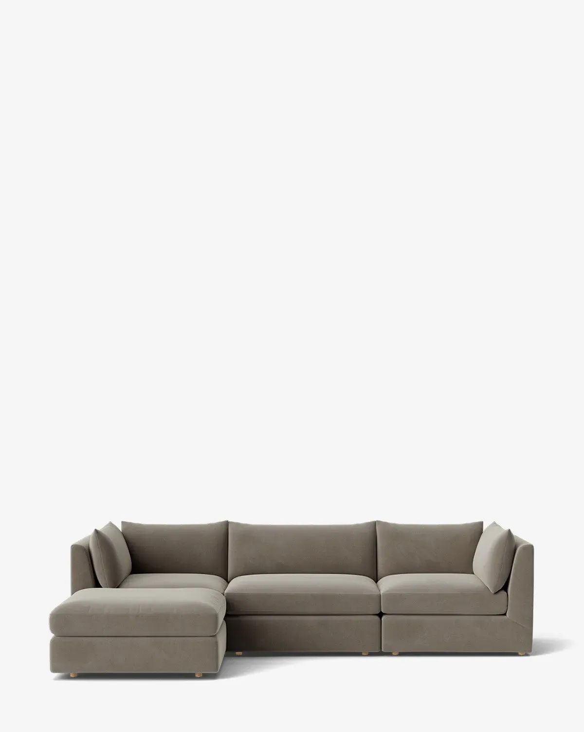 Vivienne Modular Sofa with Ottoman - Dovetail Velvet product