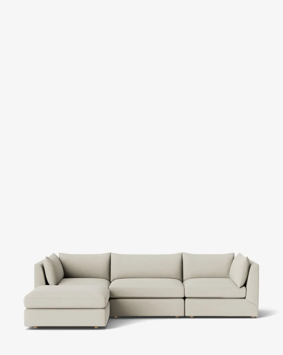 Vivienne Modular Sofa with Ottoman - Egret, Perennials Fabric product